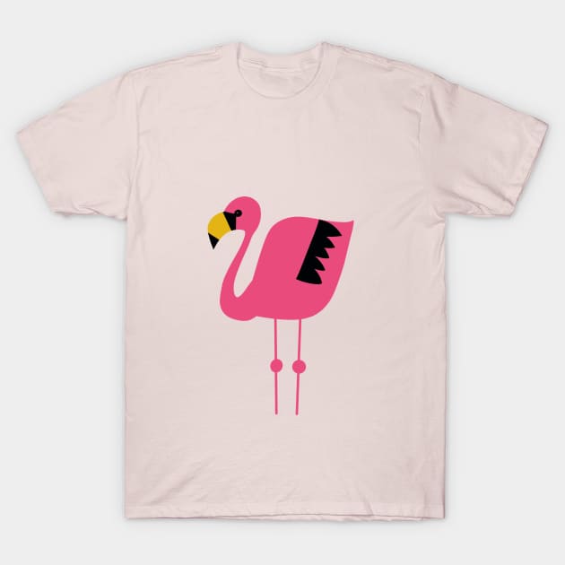 Pink flamingo T-Shirt by Pacesyte